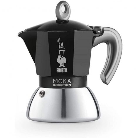 Bialetti Moka Induction 2 filiżanki, czarna, NOWA – UŻYWANA/WYPRZEDAŻ