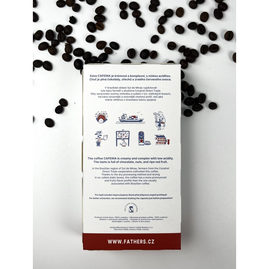 Kapsułki Father's Coffee – Brazylia Cafeina Natural