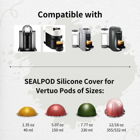 Wymienna nasadka Sealpod do kapsułek Nespresso® Vertuo ze…
