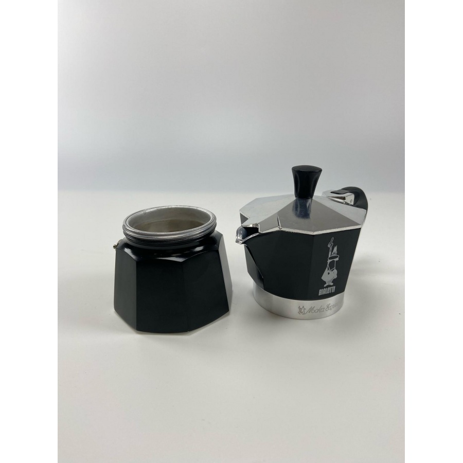 Bialetti Moka Express 3 – czarna kawiarka Bialetti – UŻYWANA/WYPRZEDAŻ