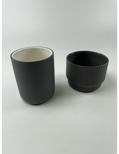 Kubek Kaffia Style Tall 200 ml- ciemnoszary