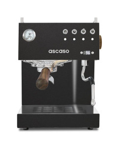 Ekspres do kawy Espresso Ascaso Steel UNO PID, czarny z drewnianymi elementami