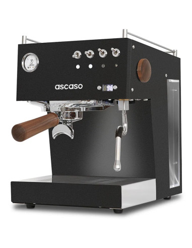 Ekspres do kawy Espresso Ascaso Steel UNO PID, czarny z drewnianymi elementami