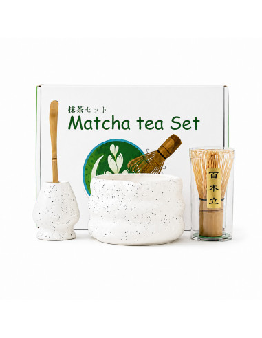 Zestaw Kaffia Matcha – biały
