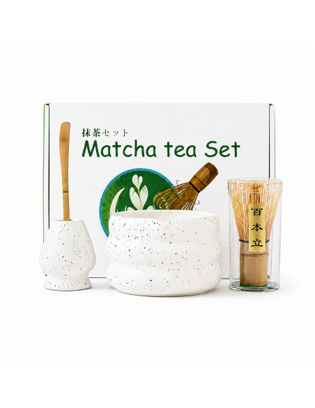 Zestaw Kaffia Matcha – biały
