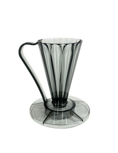 Cafec Flower Deep 27 – plastikowy dripper w kolorze czarnym