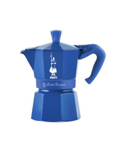 Bialetti Moka Express 3 filiżanki Candyland niebieski