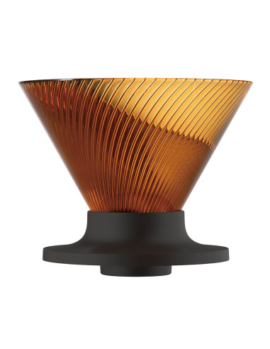 Hario NEO V60-02 Dripper z Tritanu, kolor bursztynowy