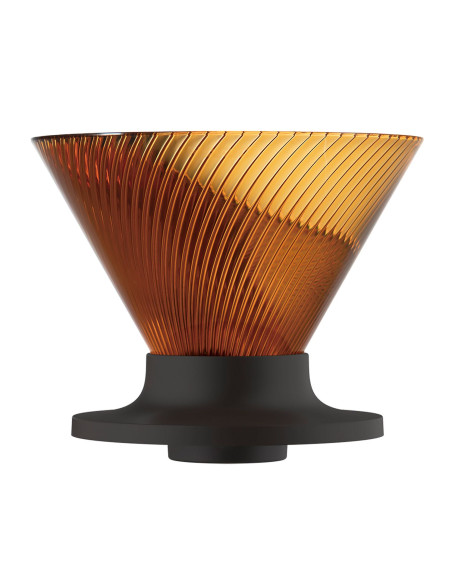 Hario NEO V60-02 Dripper z Tritanu, kolor bursztynowy