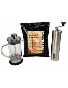 Pakiet francuski - młynek, frenchpress i kawa