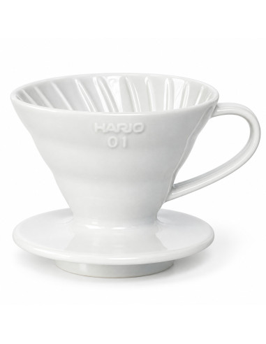 Dripper Hario V60-01 ceramiczny - biały (VDC-01W)