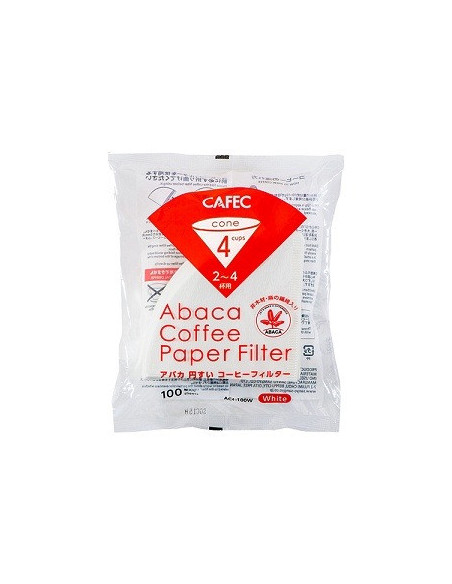 Filtry papierowe Cafec Abaca w rozmiarach 2-4