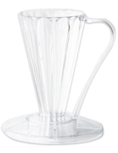 Cafec Flower Deep 27 plastový dripper clear